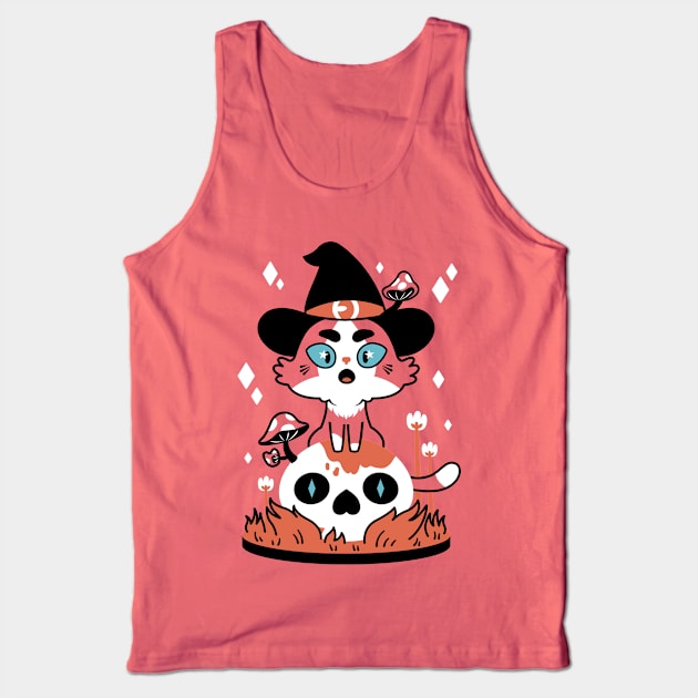 Witchy Cat Tank Top by monitosbonitos